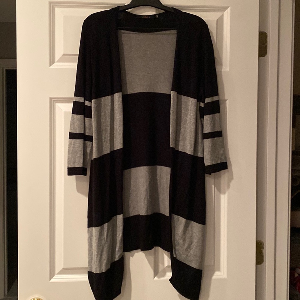 Black and grey sweater